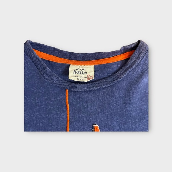 Mini Boden Spider Applique Blue Shirt - Picture 2 of 4